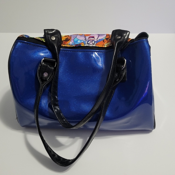 NWT Top Notch By Design Movie Mash-Up Purse/Handbag Blue - Picture 10 of 15
